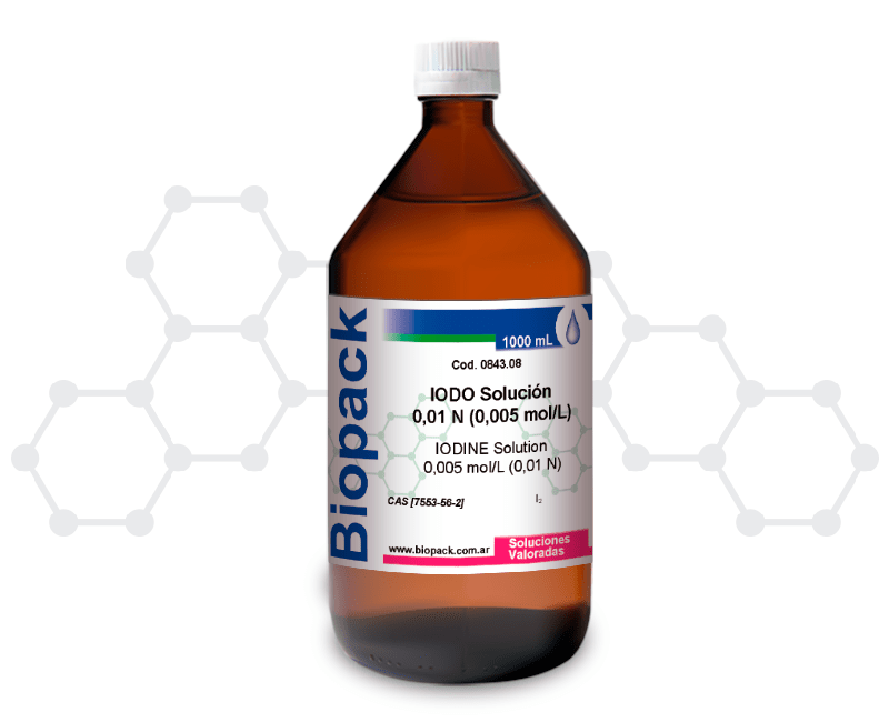 IODO Solución 0,01 N (0,005 mol/L)