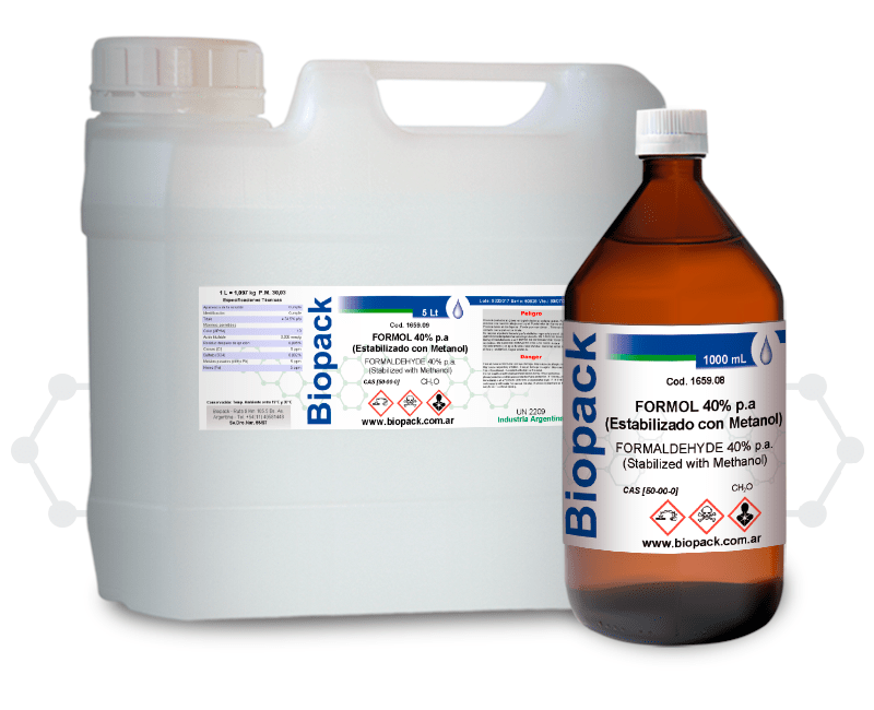 FORMOL 40% (Estabilizado con Metanol) p.a.